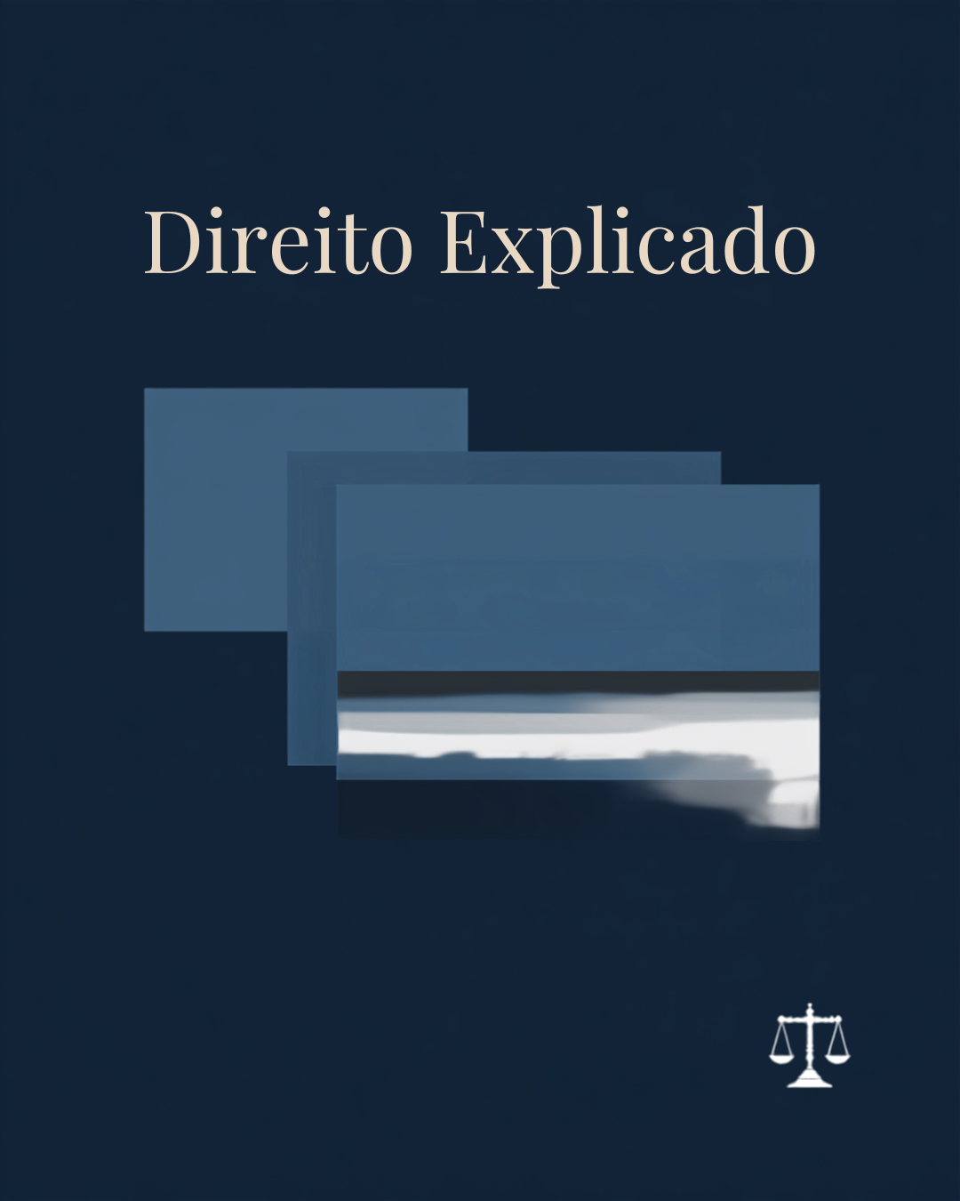 Post de Instagram criado no Canva para advocacia, variação 1