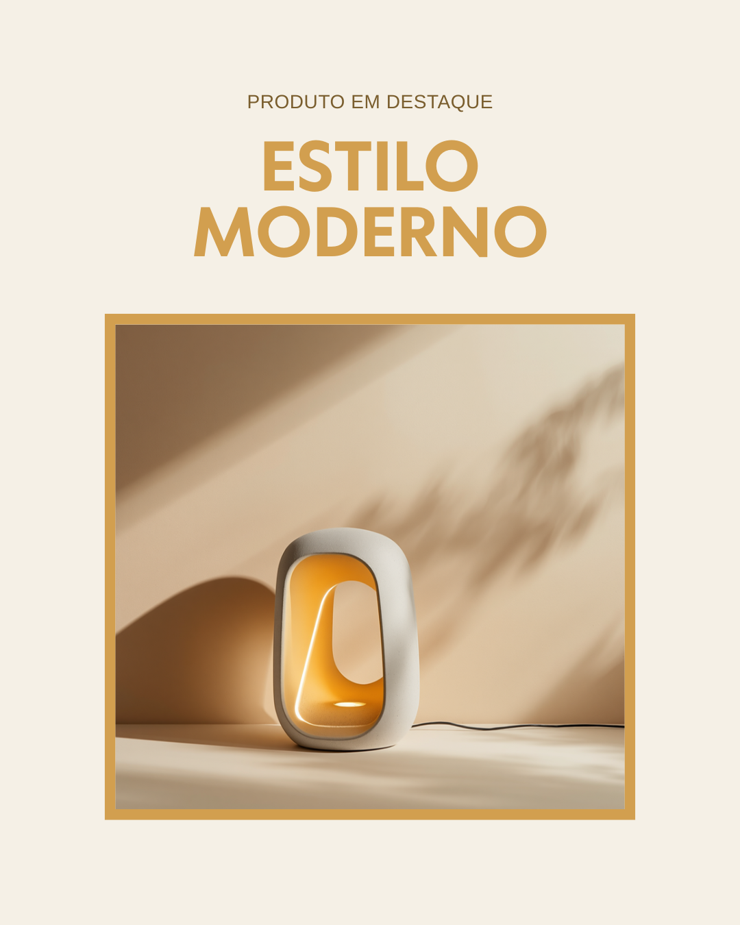 Post de Instagram criado no Canva para e-commerce, variação 3