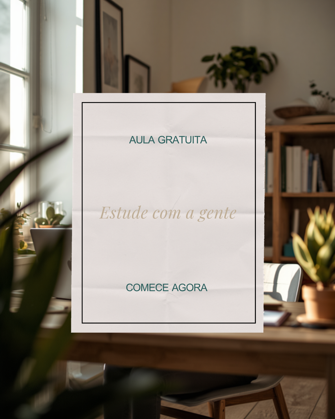 Post de Instagram criado no Canva para educação, variação 3