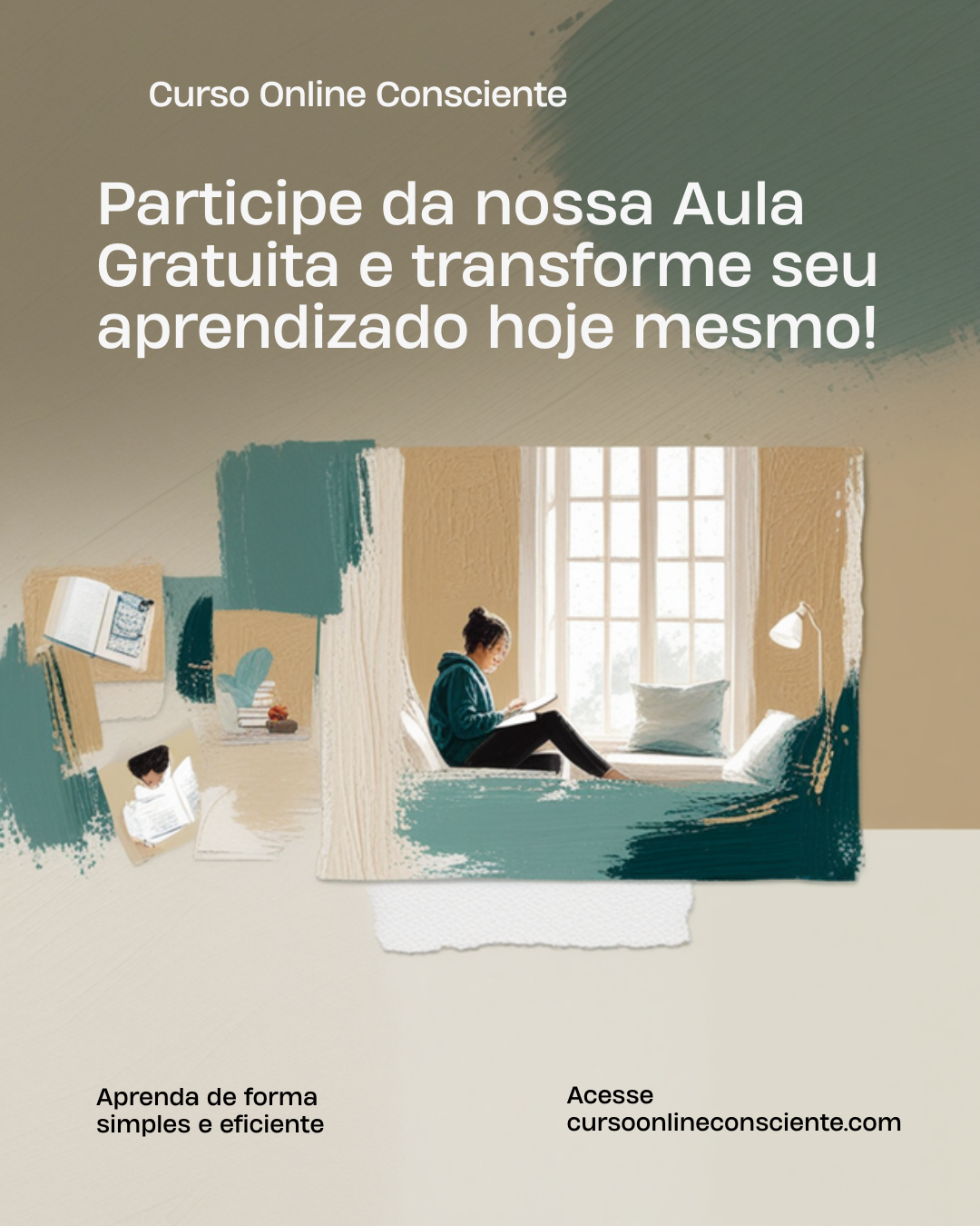 Post de Instagram criado no Canva para educação, variação 4