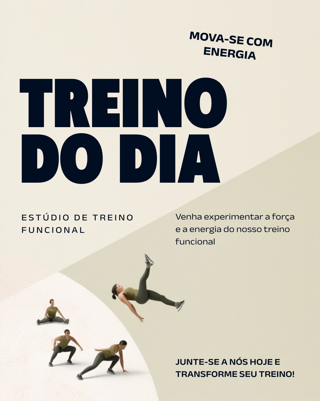 Post de Instagram criado no Canva para fitness, variação 2