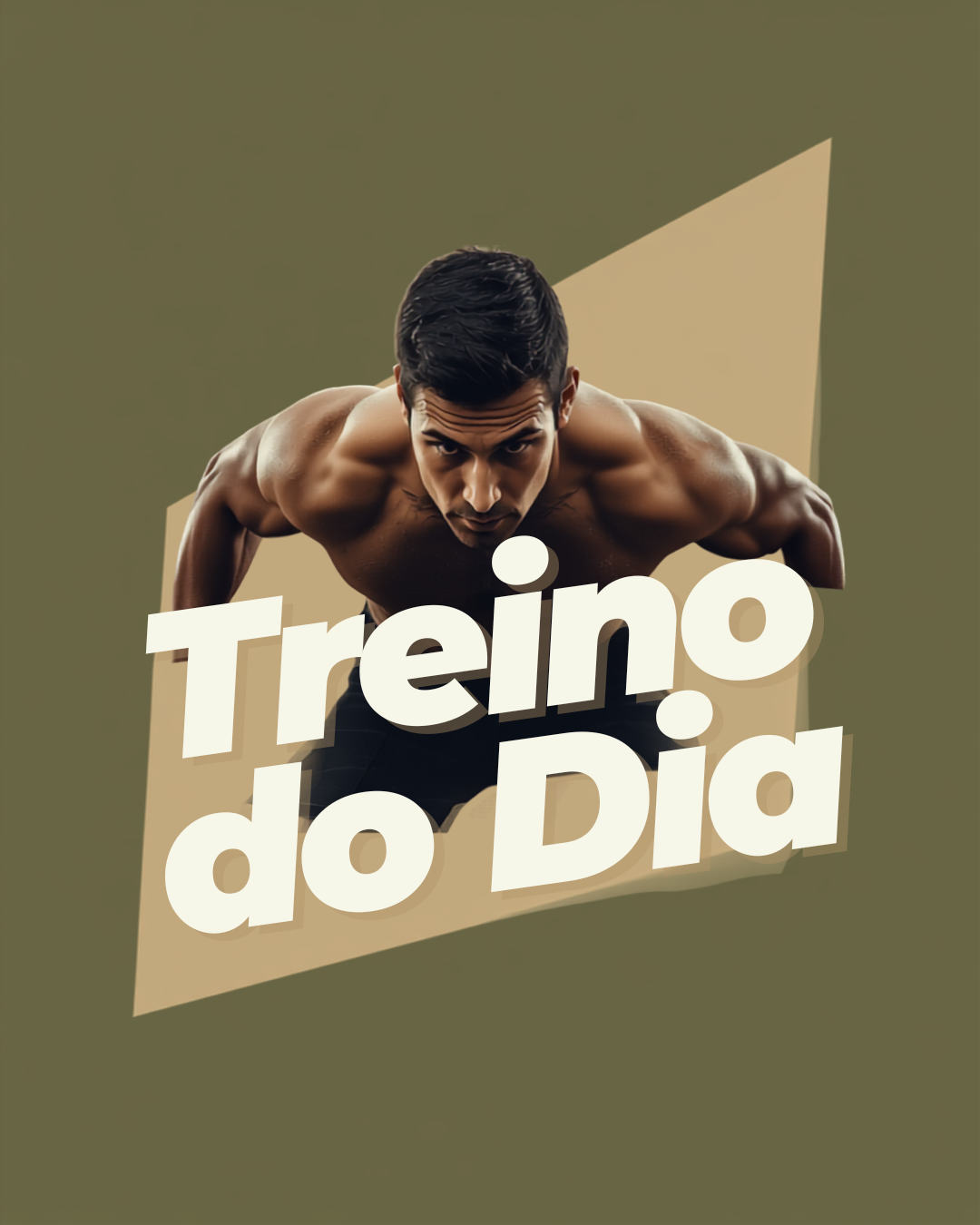 Post de Instagram criado no Canva para fitness, variação 3