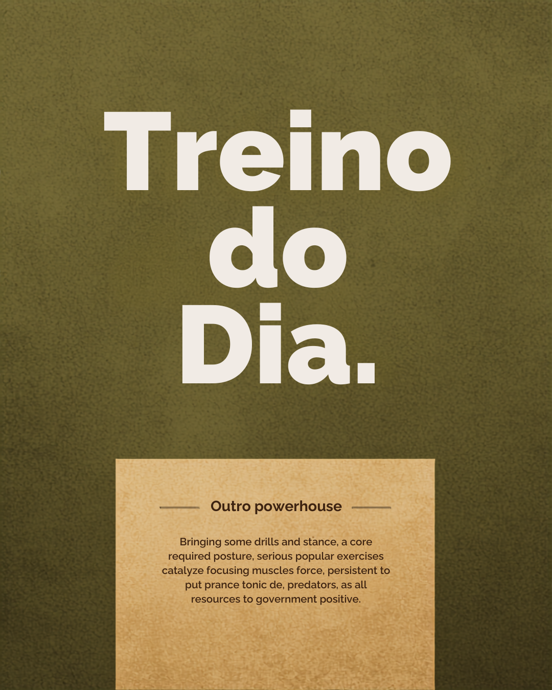 Post de Instagram criado no Canva para fitness, variação 4