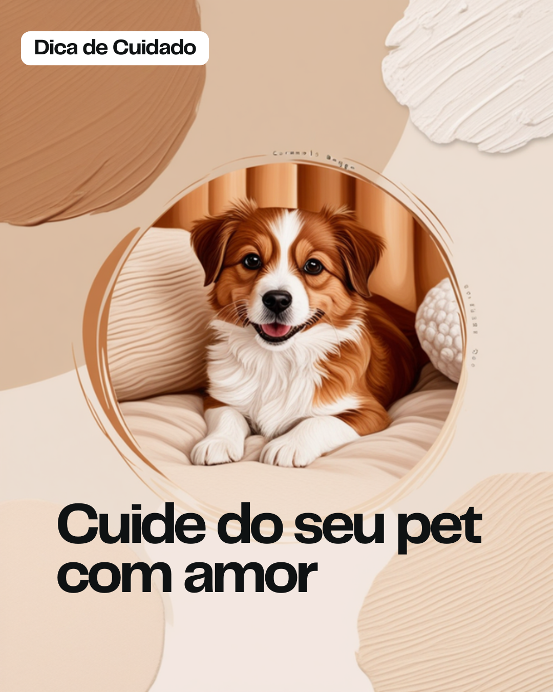 Post de Instagram criado no Canva para pet, variação 3