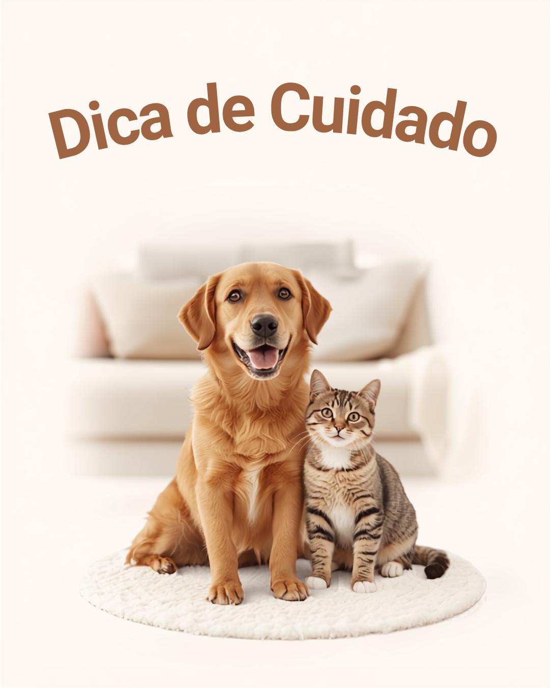 Post de Instagram criado no Canva para pet, variação 4
