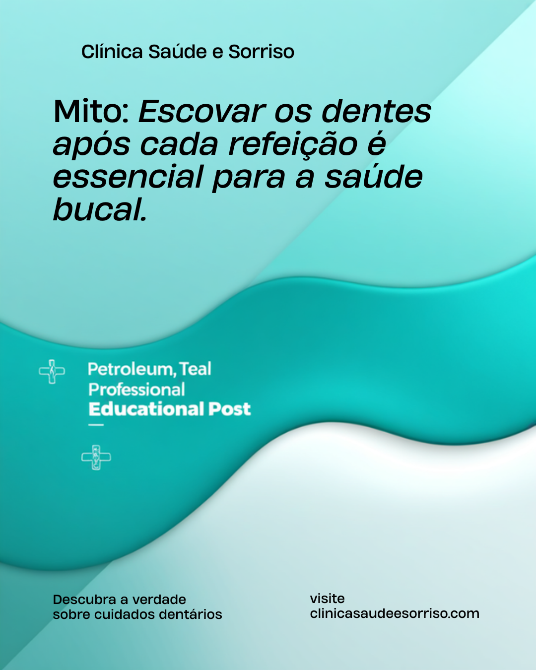 Post de Instagram criado no Canva para saúde, variação 3